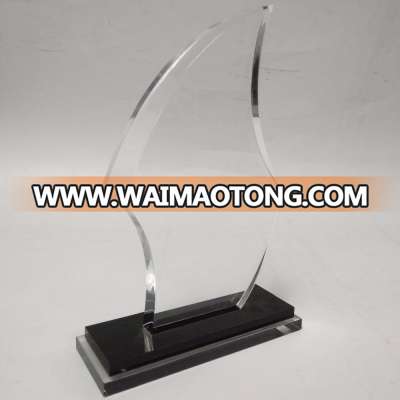 Clear blank acrylic award trophy