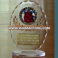 2019 wholesale clear acrylic trophy award with custom printing