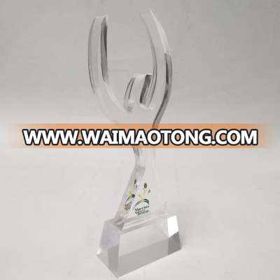 Sport acrylic trophy award bulk buy from china